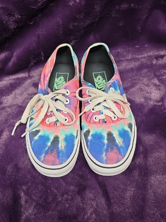 Vans Shoes - Vans Tie-Dye Canvas Sneakers - Pink, Blue, Teal sz 7.5